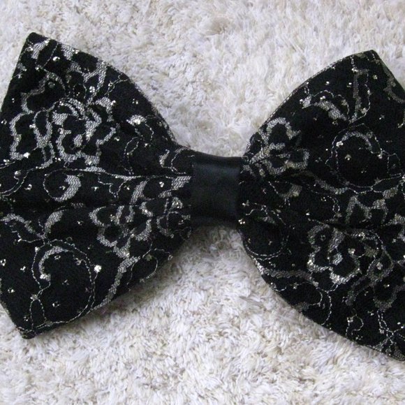 Vintage 80s Big Hair Bows Bundle of 6 Hair Accessories - Picture 2 of 8